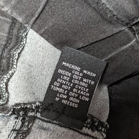 FIRE LOS ANGELES Cotton Blend Skinny Jeans Black Size Large - Picture 4 of 10